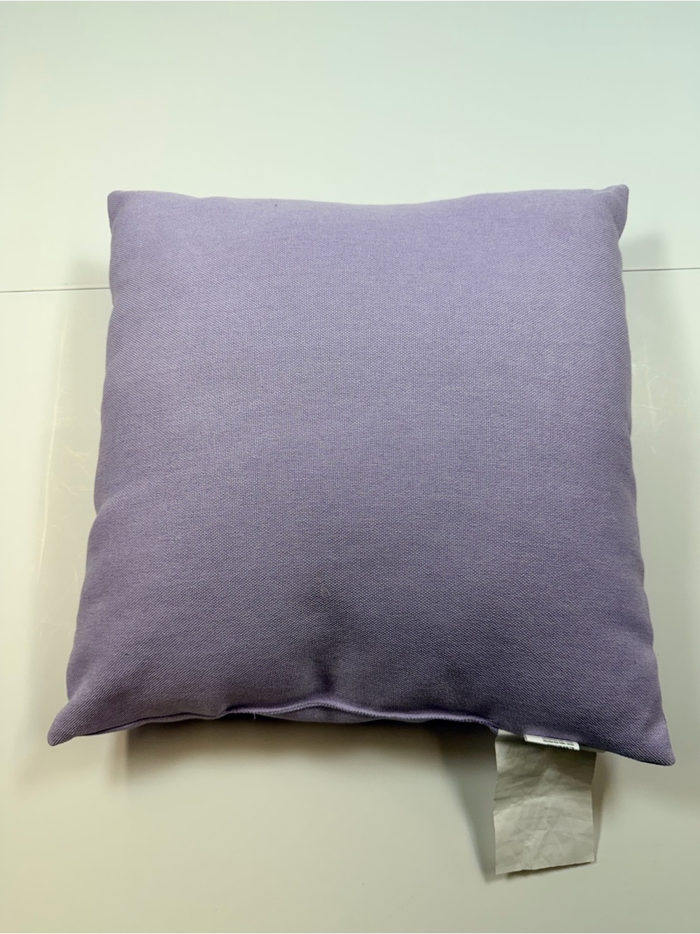 Lavender Snail Embroidered Throw Pillow 16x16 - Picture 3 of 3